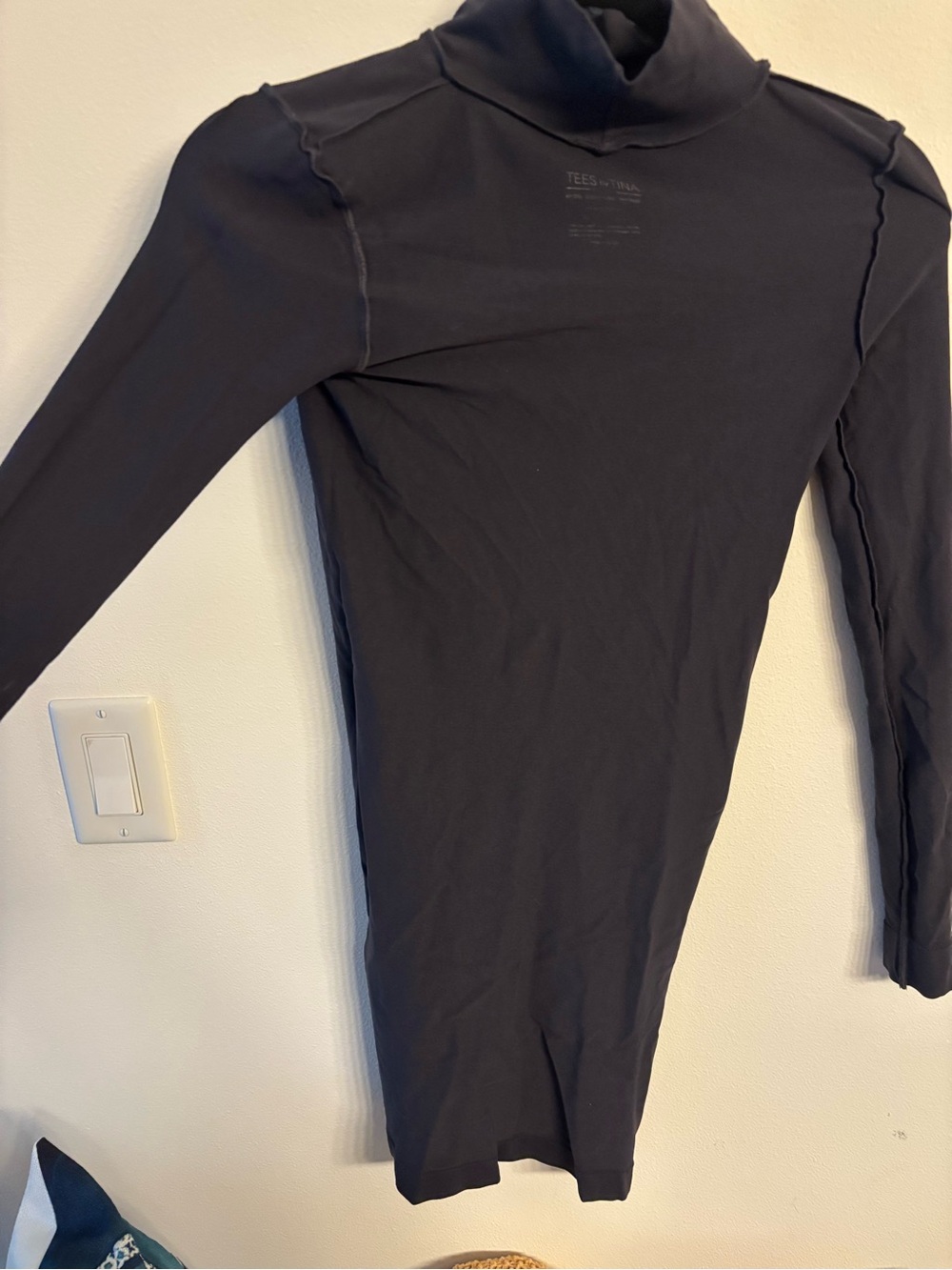 Tees by Tina Slim Fit Black Long-Sleeve Turtleneck Top - Women's - Picture 7 of 9